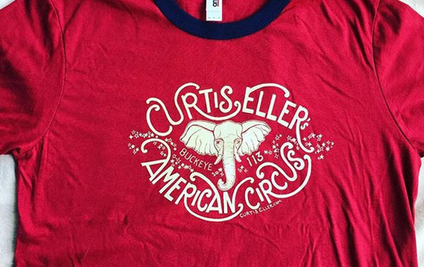 Curtis Eller's American Circus ringer tee